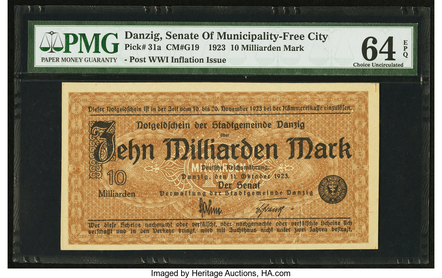 image for: Danzig  10 milliarden (B219b)