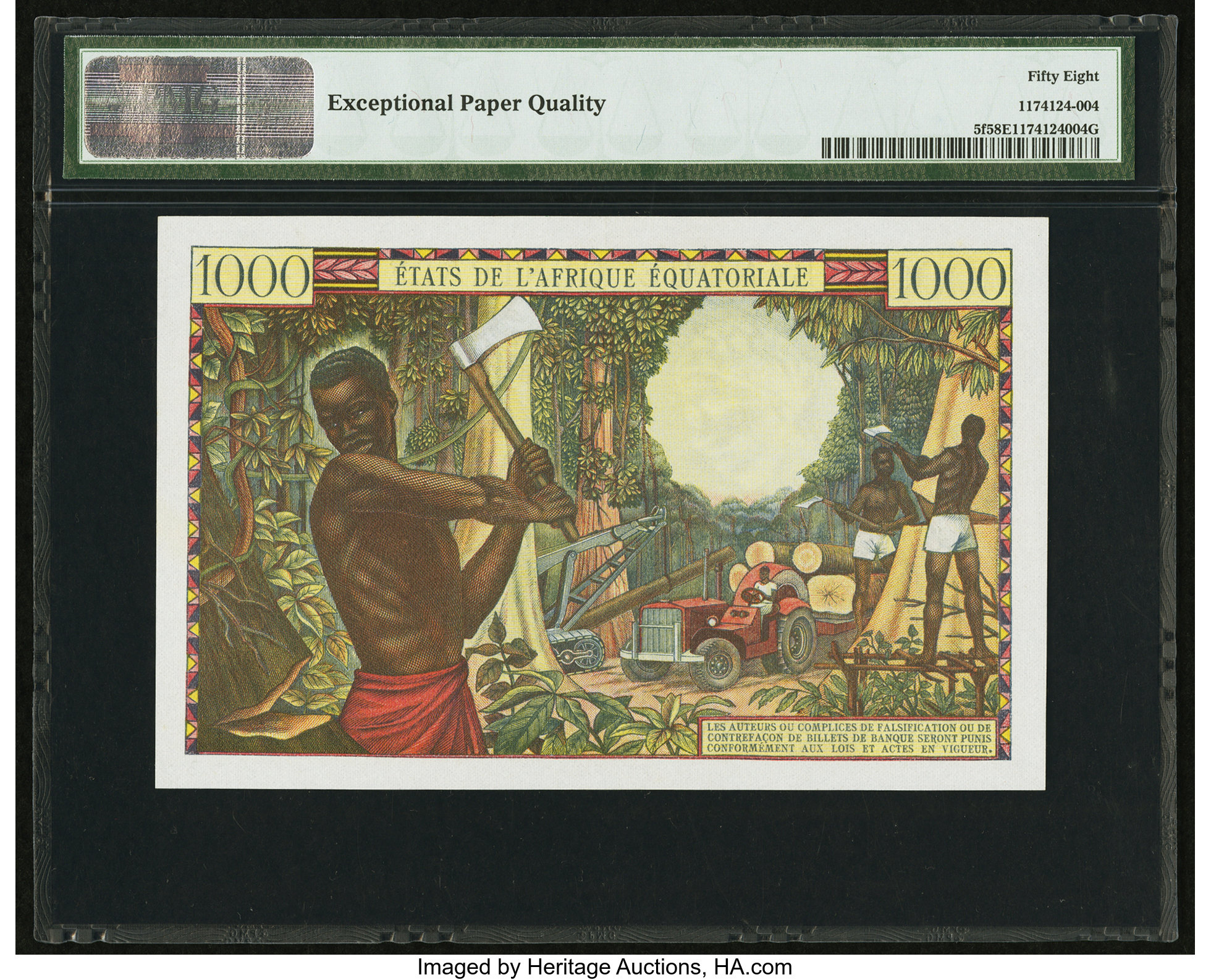 image for: Equatorial African States  1,000 francs(B203a)