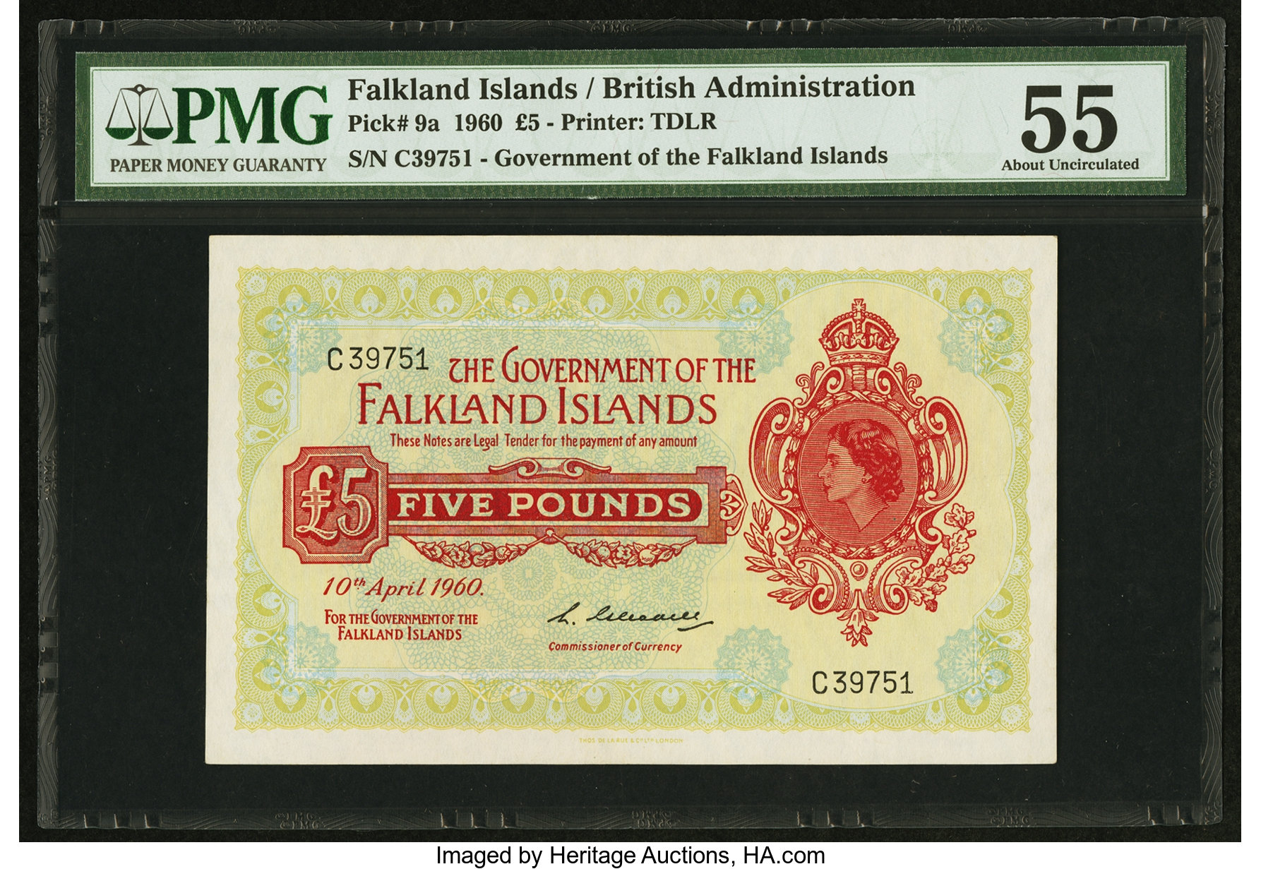 image for: Falkland Islands  5 pounds (B214as1)