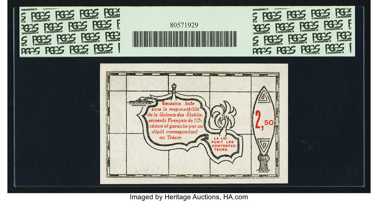 image for: French Oceania  500 francs(B309b)