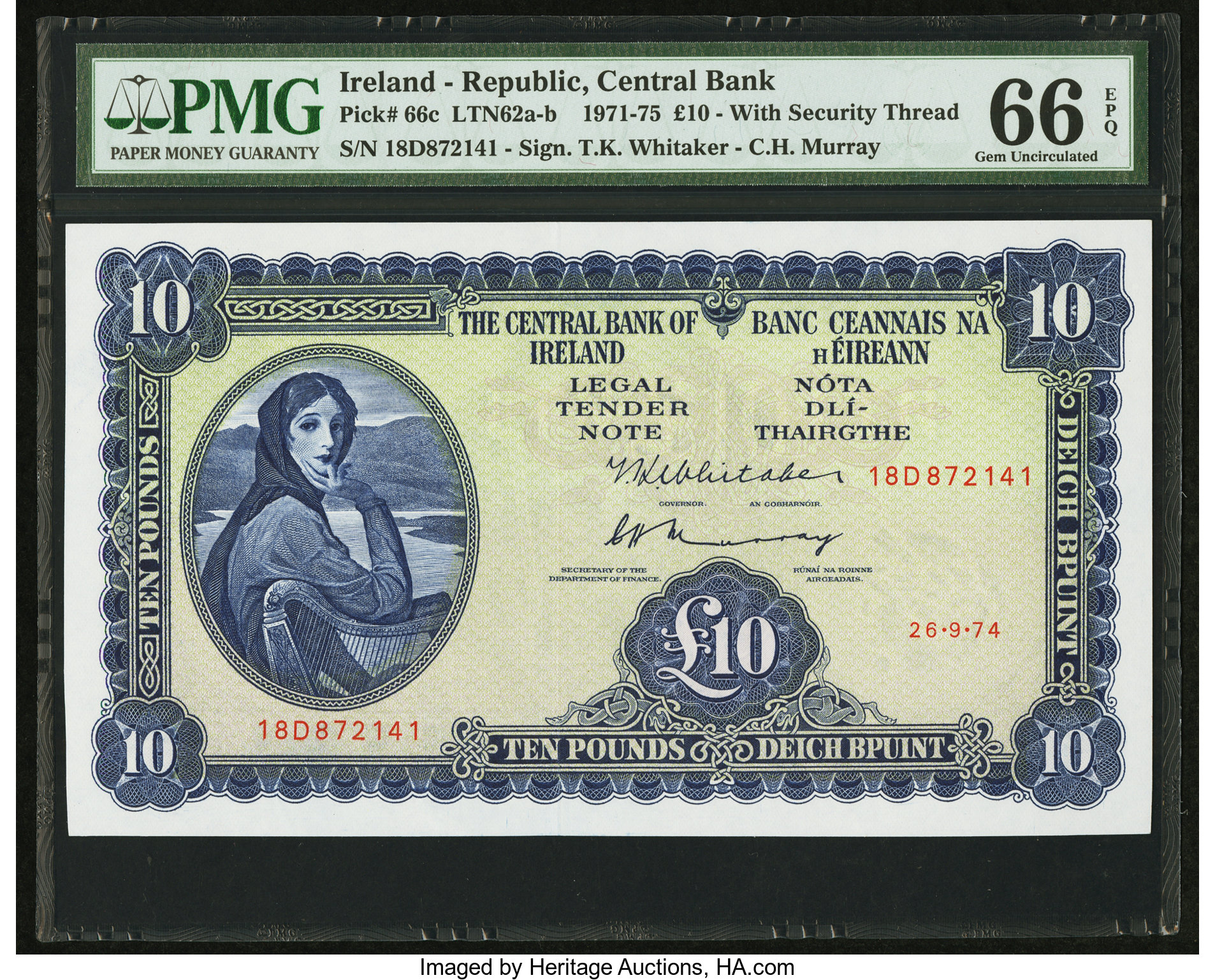 image for: Ireland, Republic of  10 pounds (B211d)