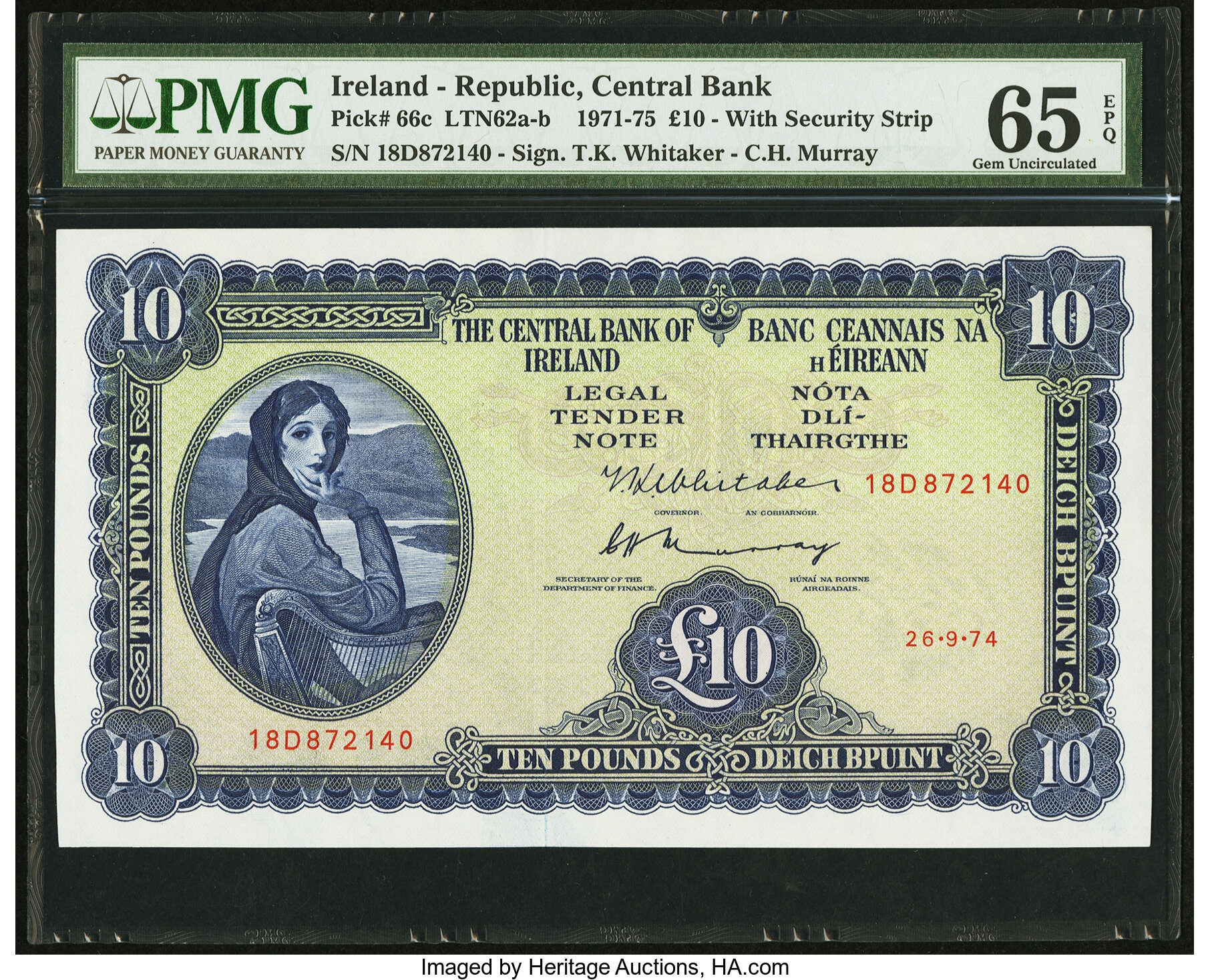 image for: Ireland, Republic of  10 pounds (B211b)