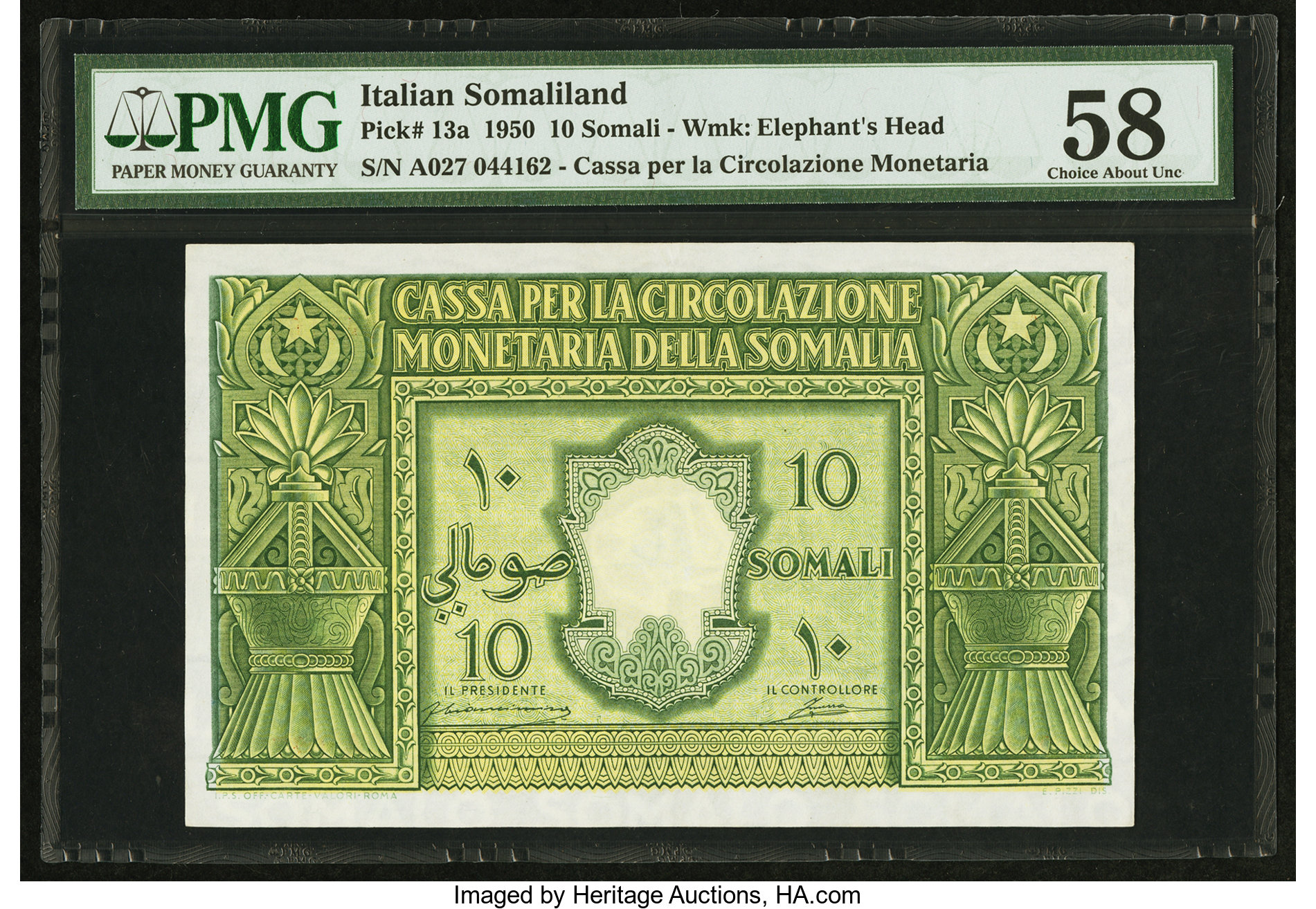 image for: Italian Somaliland  10 somali(B303as3)