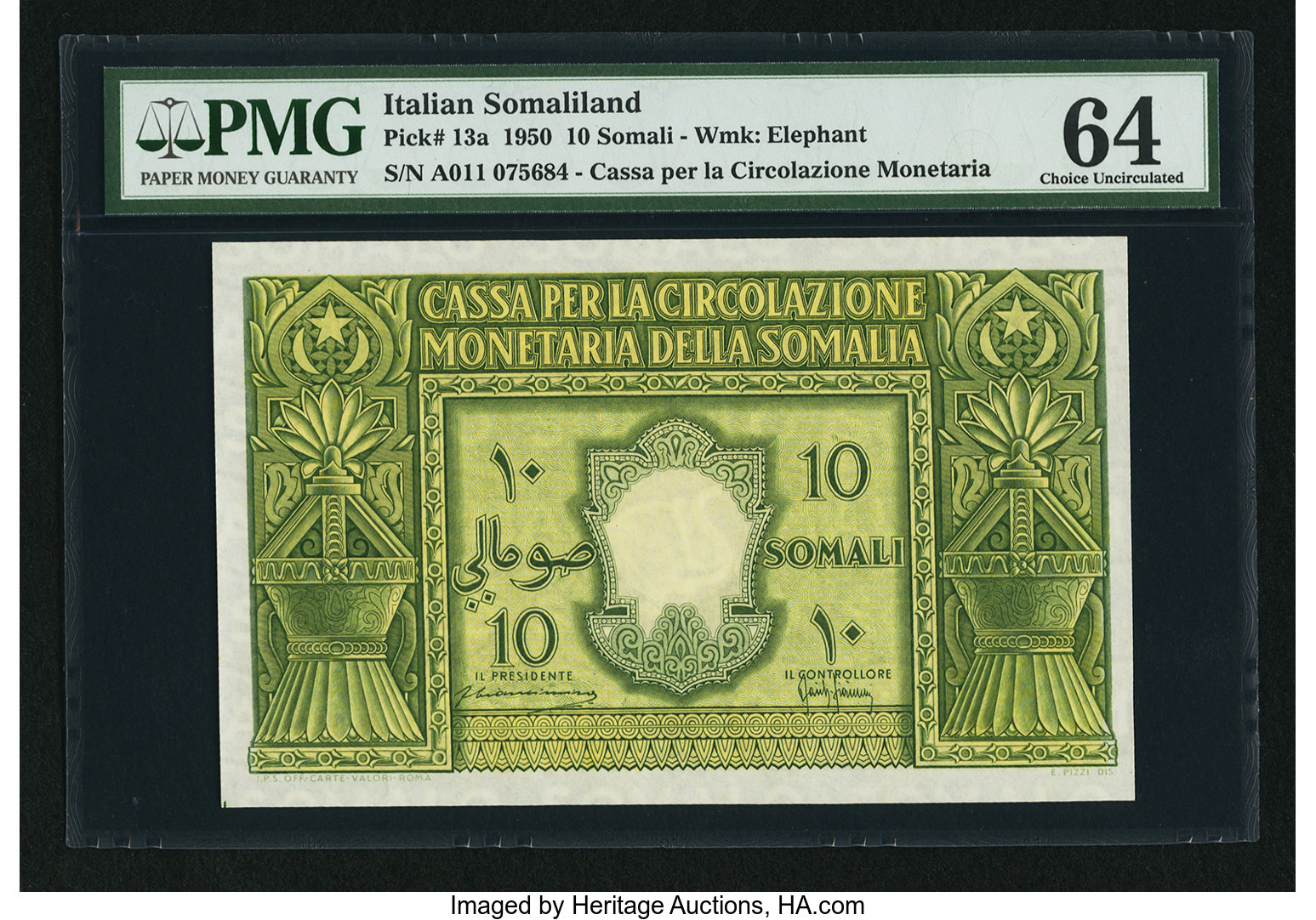 image for: Italian Somaliland  10 somali(B303as1)