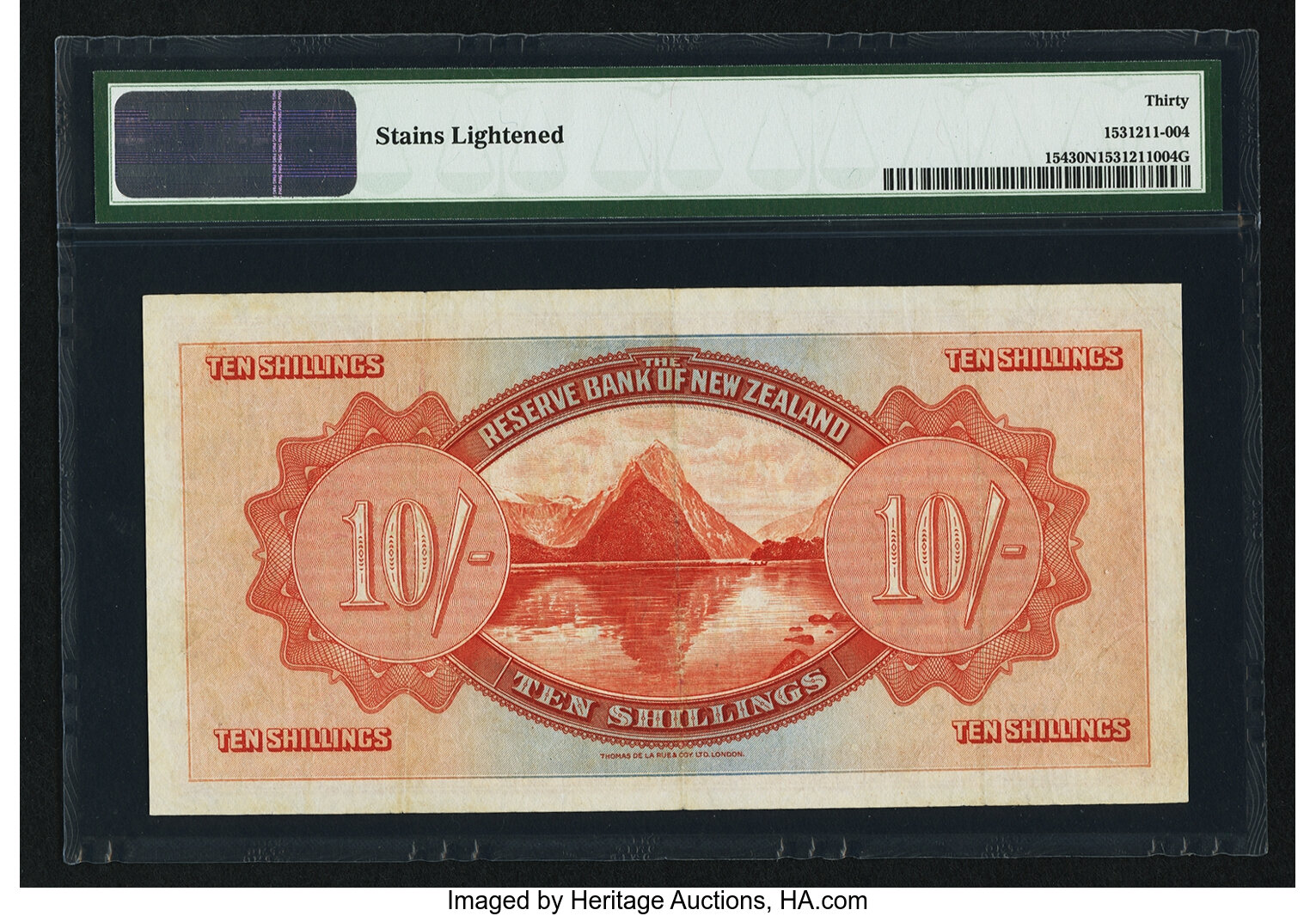 image for: New Zealand  10 shillings (B101a)