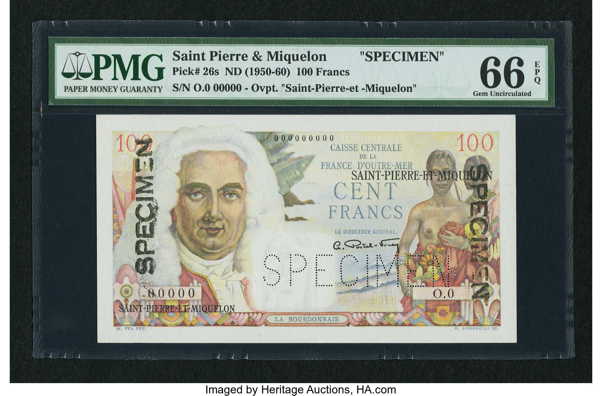image for: Saint Pierre and Miquelon  100 francs(B512a)