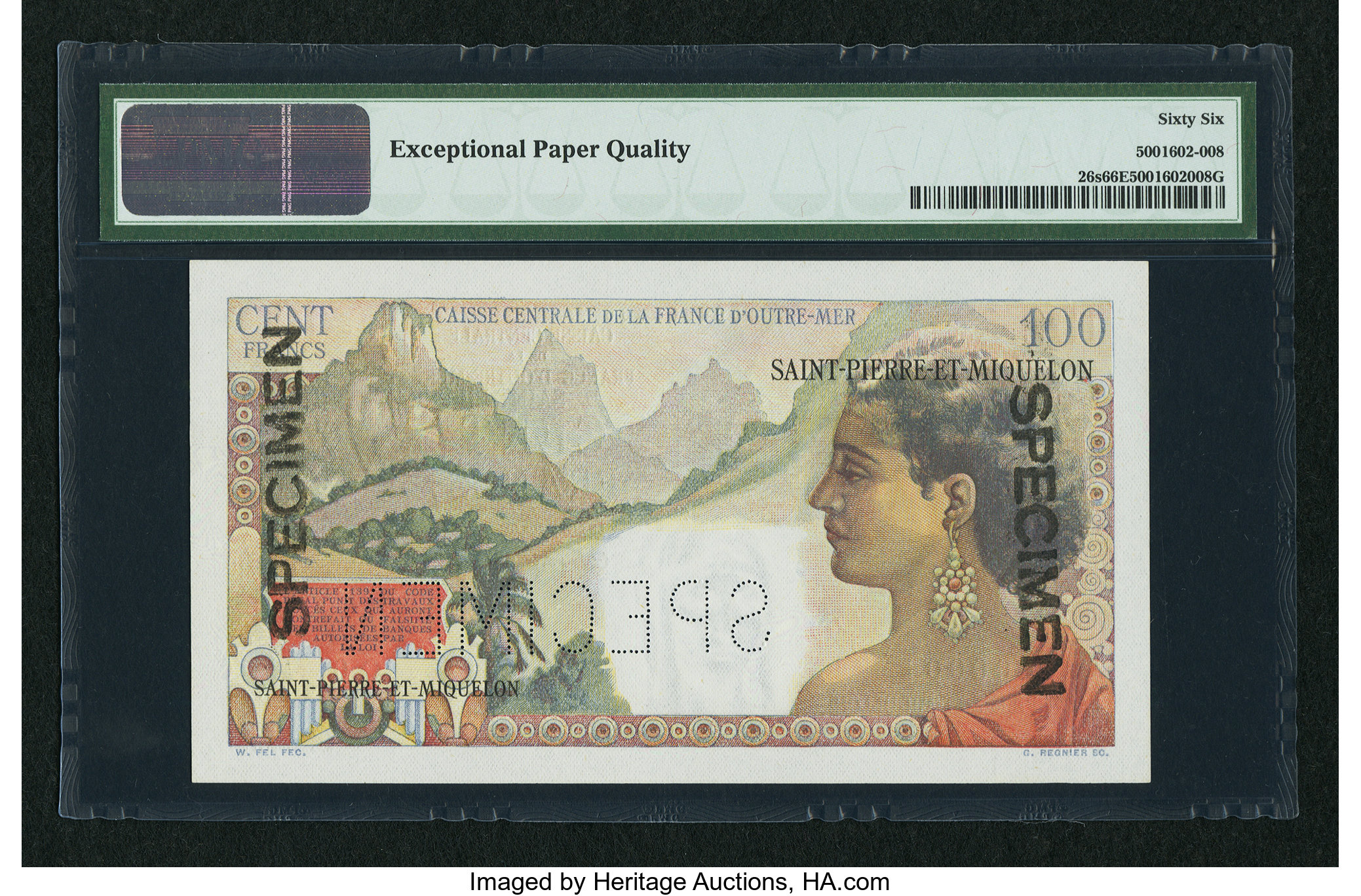 image for: Saint Pierre and Miquelon  100 francs(B512a)