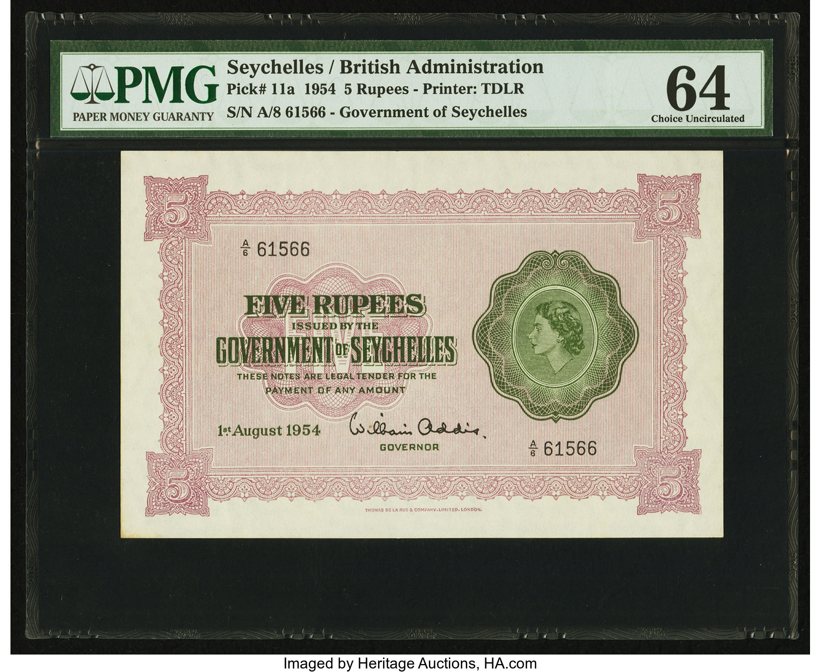 image for: Seychelles  5 rupees(B118bs)