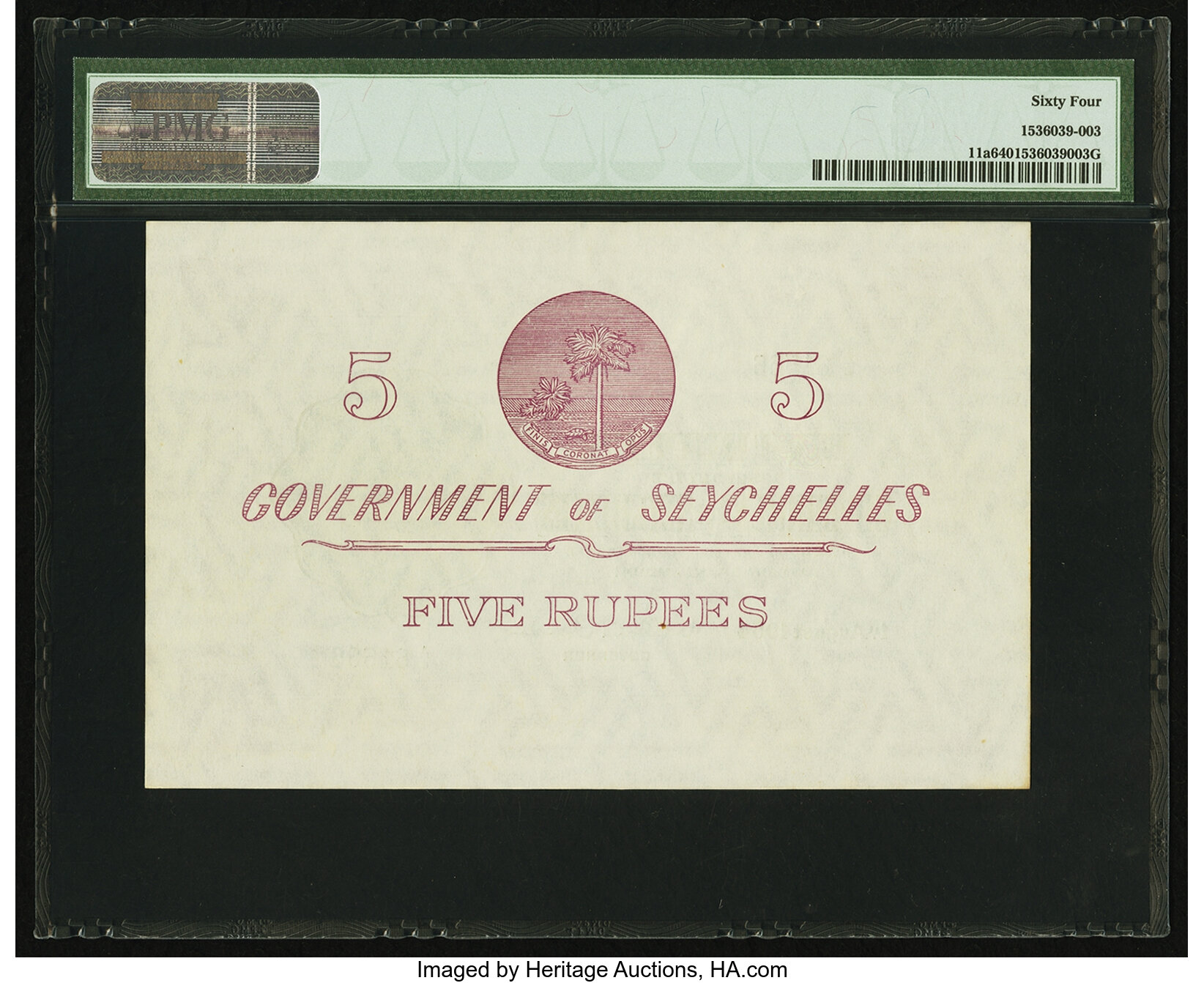 image for: Seychelles  5 rupees(B118bs)