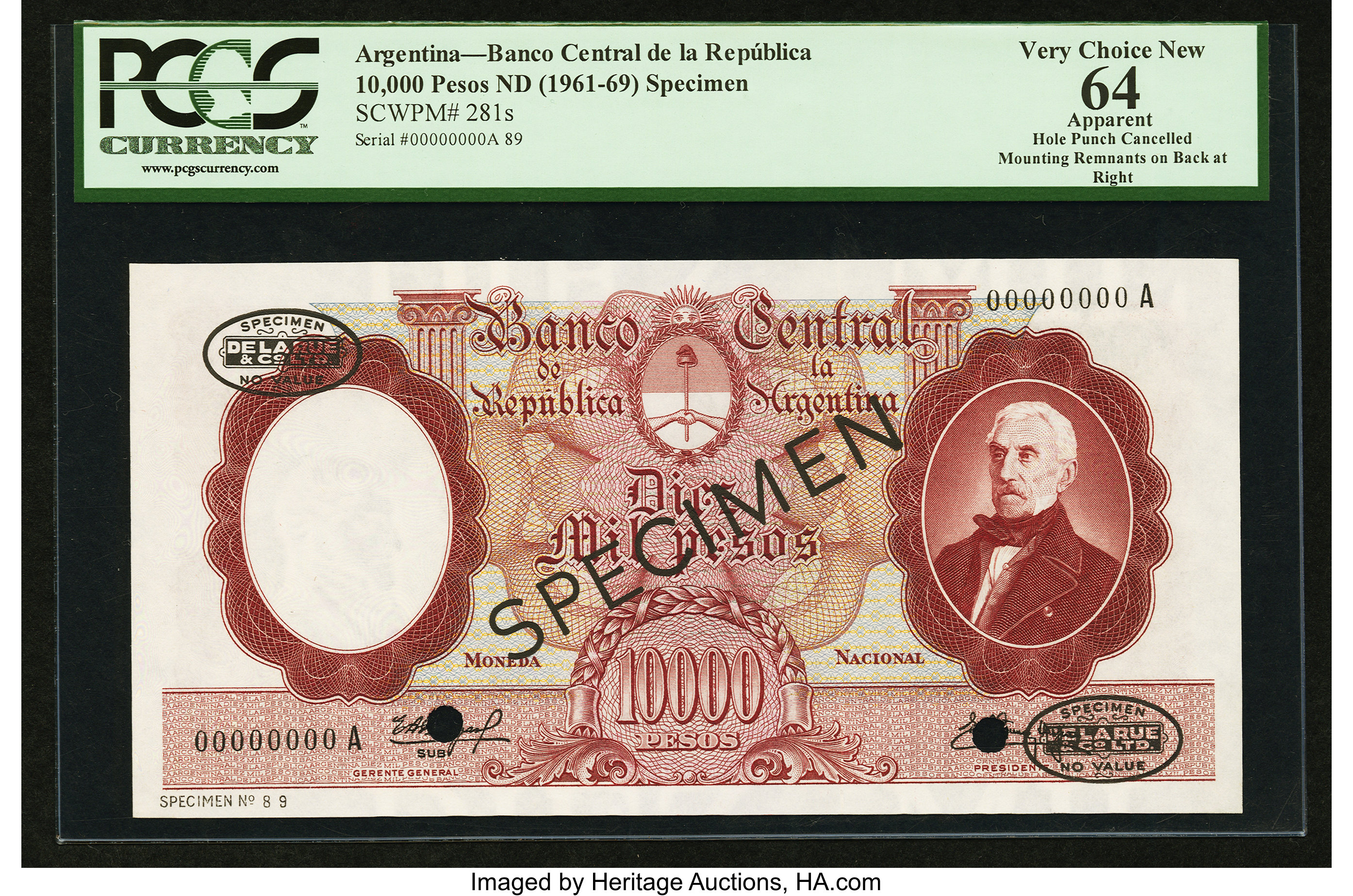 image for: Argentina  10,000 pesos (B334z)