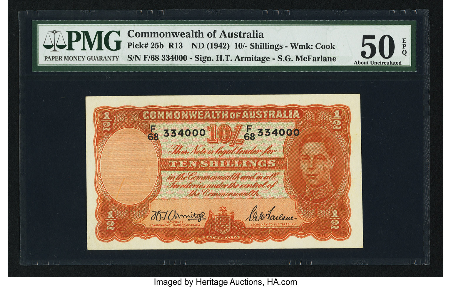 image for: Australia  10 shillings(B131c)