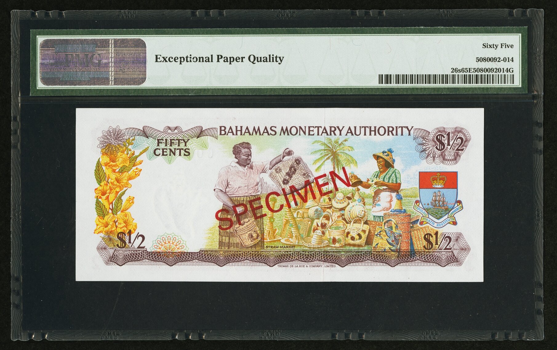 image for: Bahamas  1/2 dollar (B201as1)