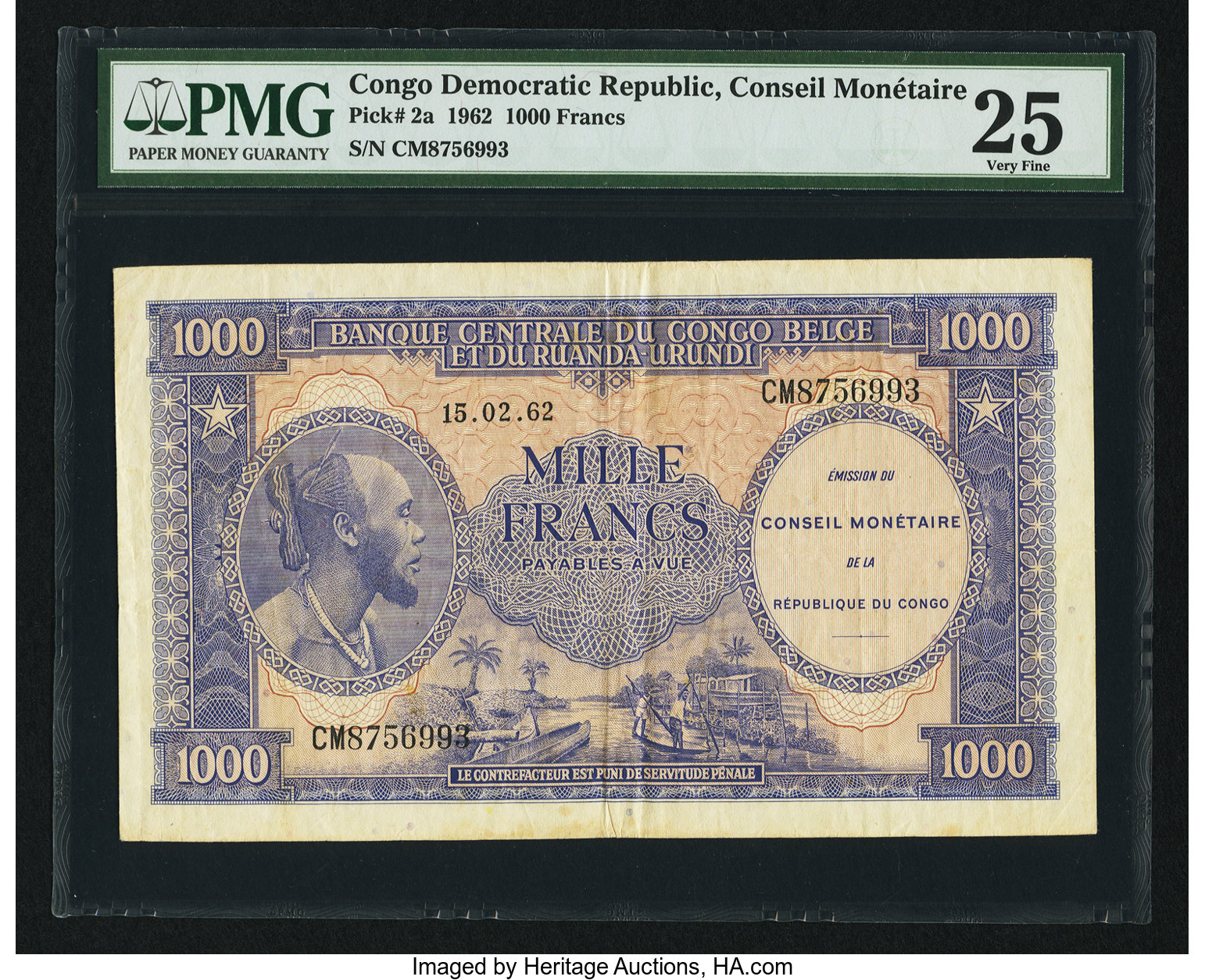 image for: Congo Democratic Republic  1,000 francs(B101a)