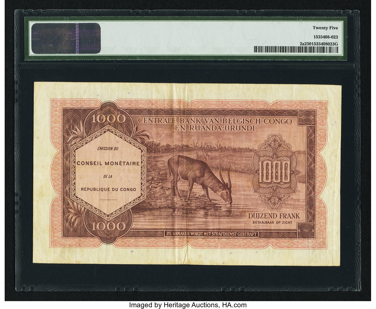 image for: Congo Democratic Republic  1,000 francs(B101a)