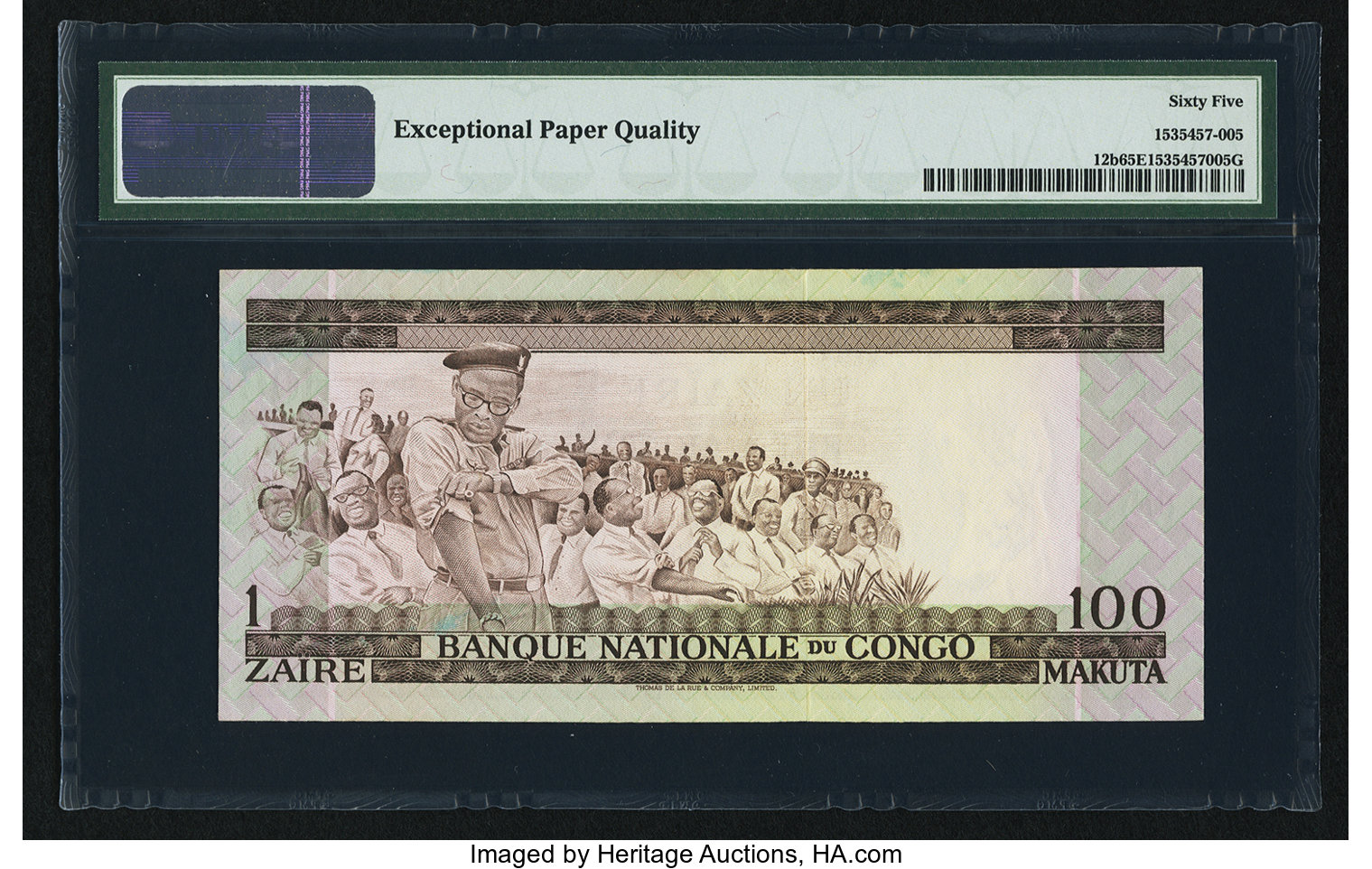 image for: Congo Democratic Republic  1 za?re / 100 makuta(B209ds2)