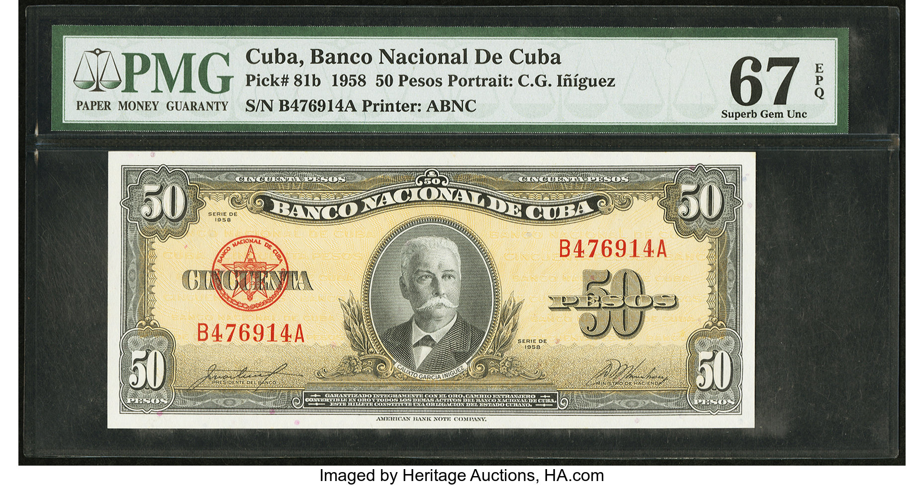 image for: Cuba  50 pesos (B805bs2)