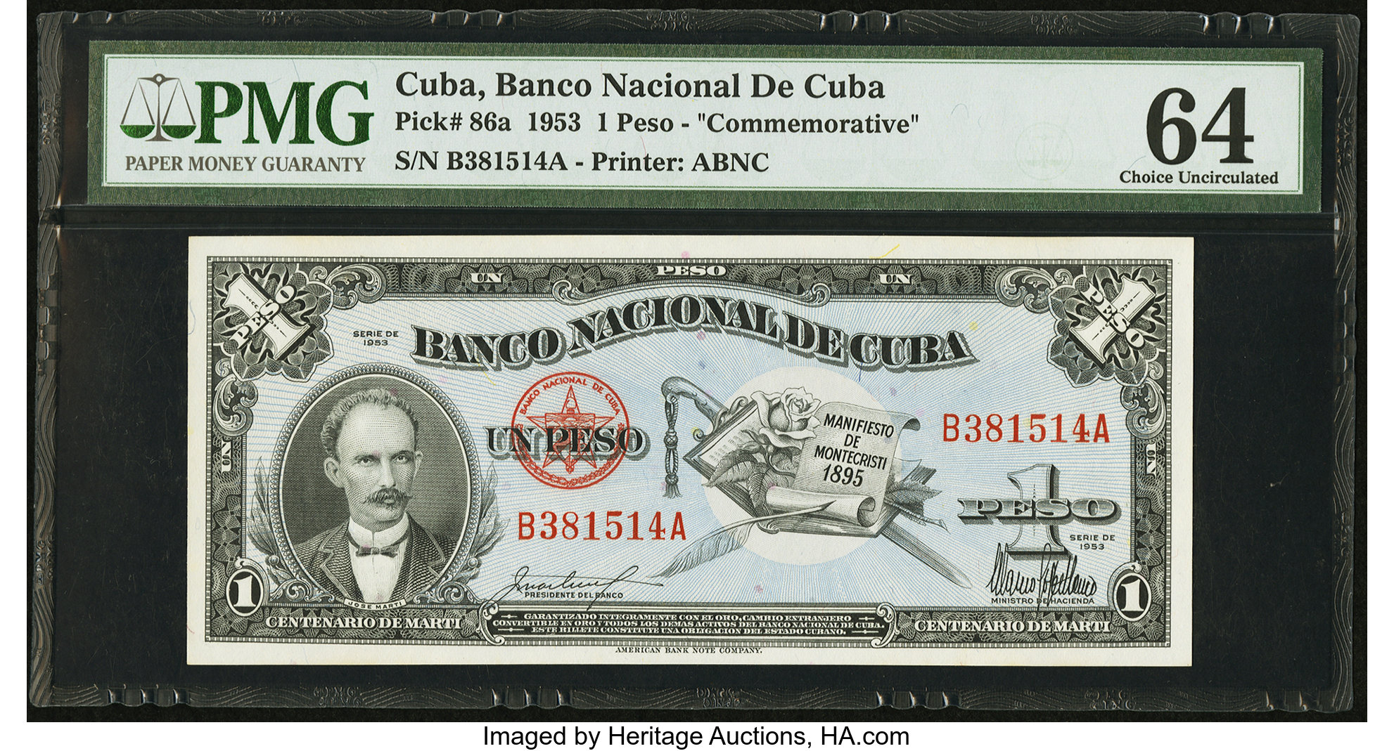 image for: Cuba  1 peso (B810a)
