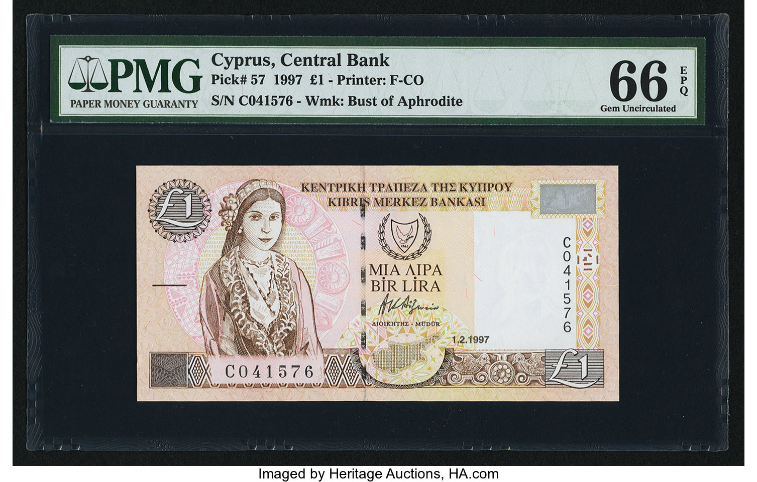 image for: Cyprus  1 pound (B317a)