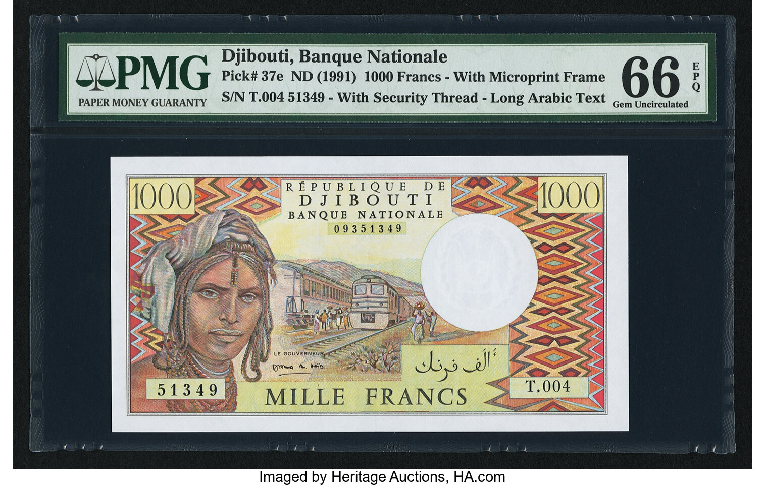 image for: Djibouti  1,000 francs (B102f)