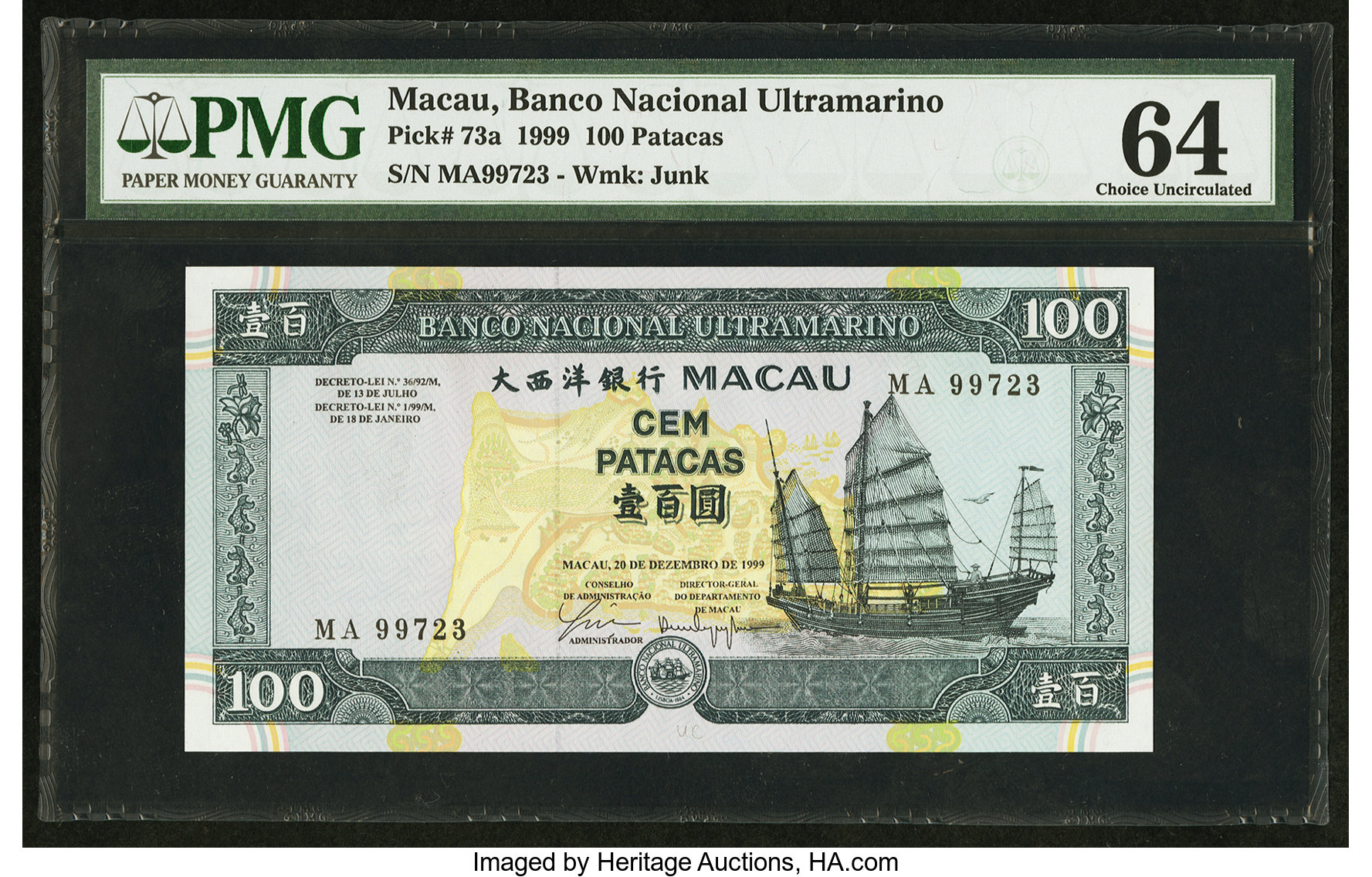 image for: Macau  100 patacas (B064b)