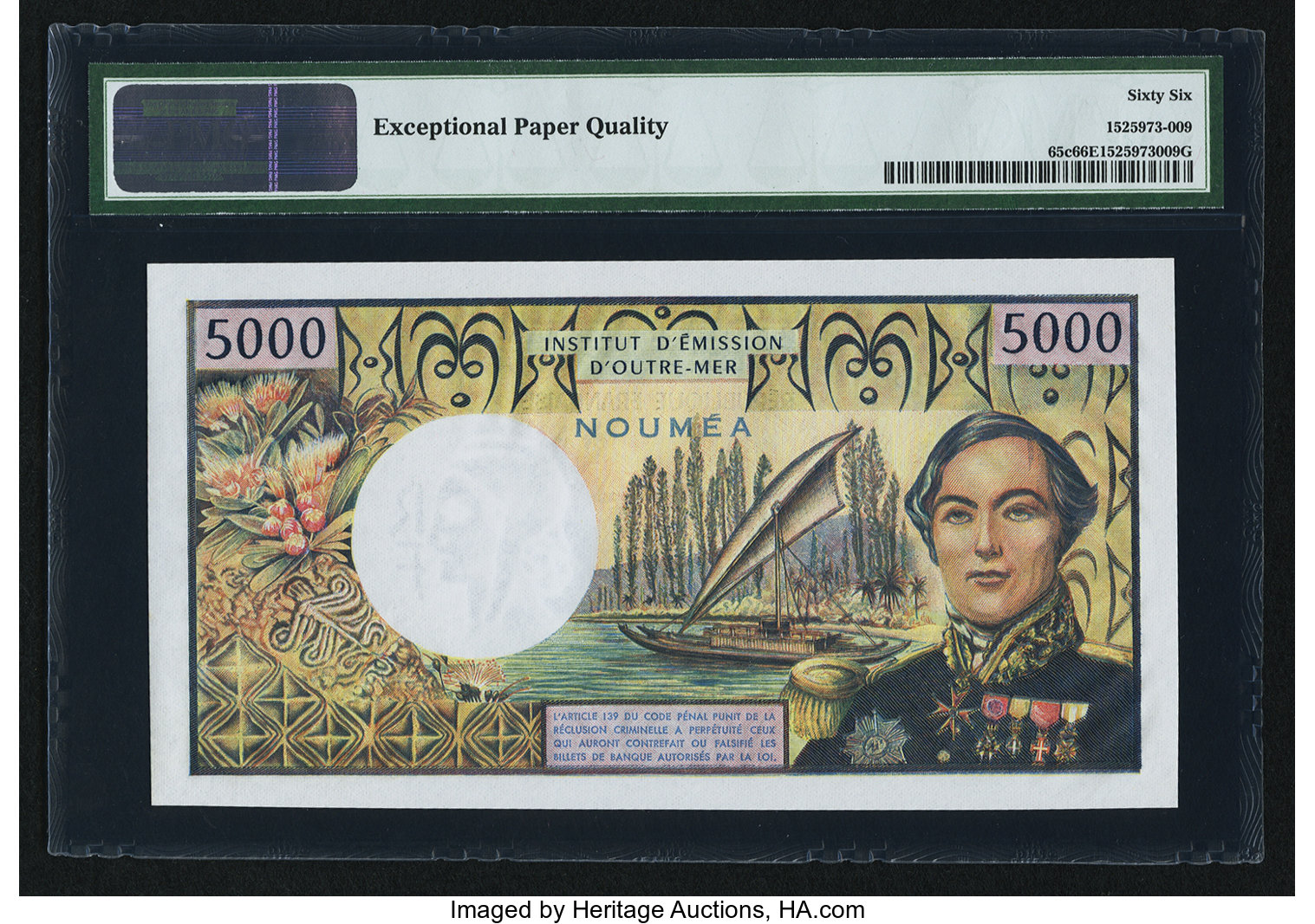 image for: New Caledonia  5,000 francs(B506bs)
