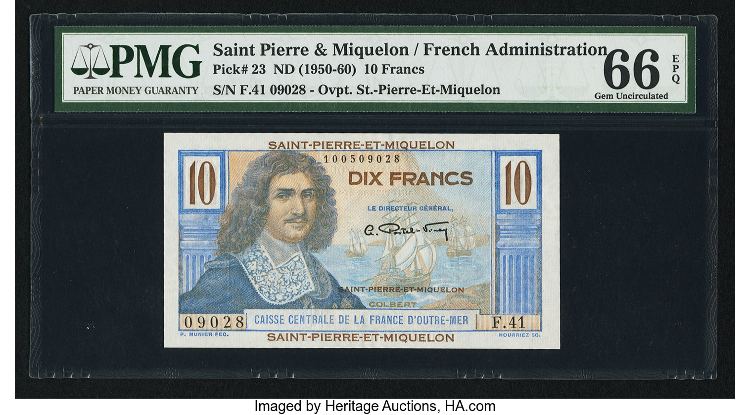 image for: Saint Pierre and Miquelon  10 francs(B509a)