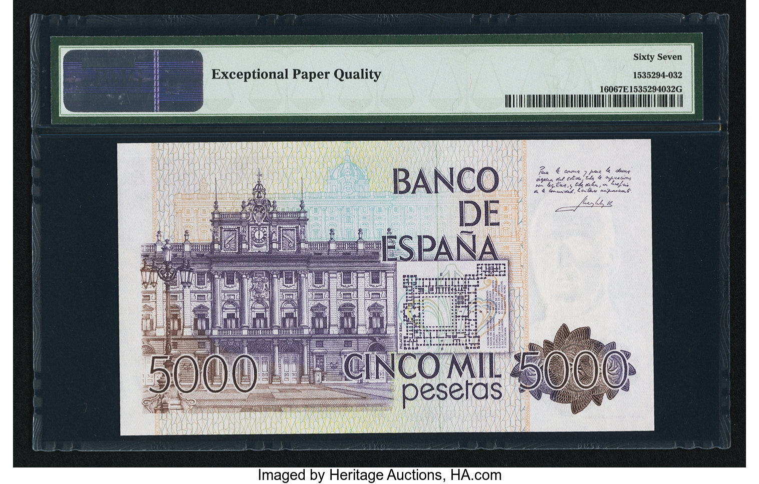 image for: Spain  5,000 pesetas (B626az)