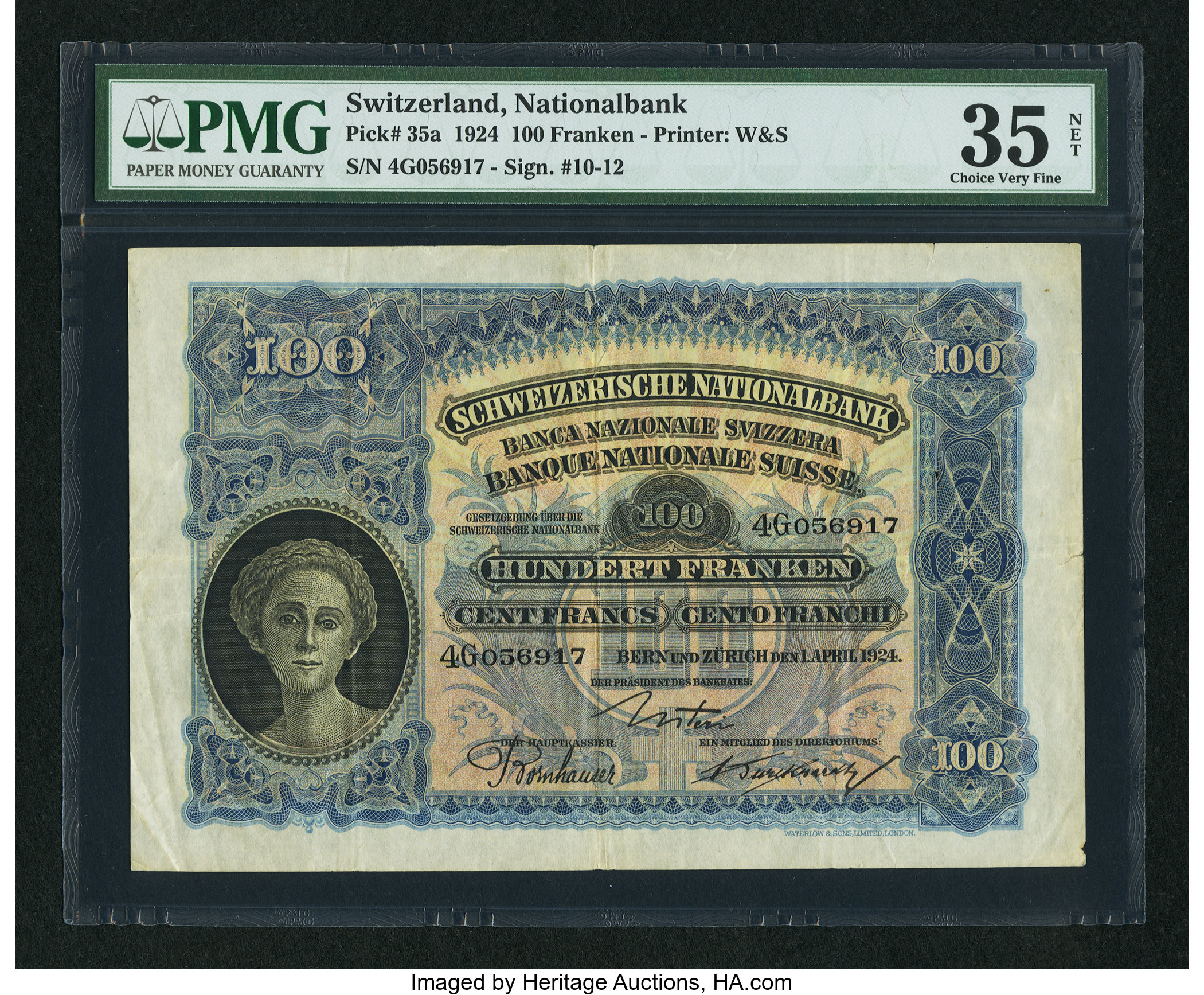 image for: Switzerland  100 francs (B315i)