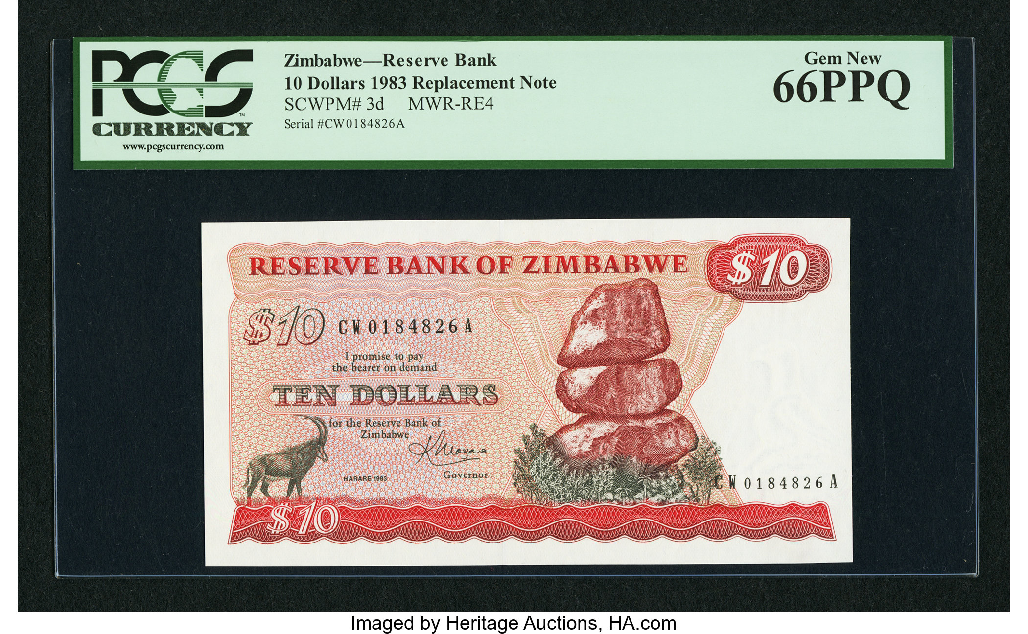 image for: Zimbabwe  10 dollars (B103as)