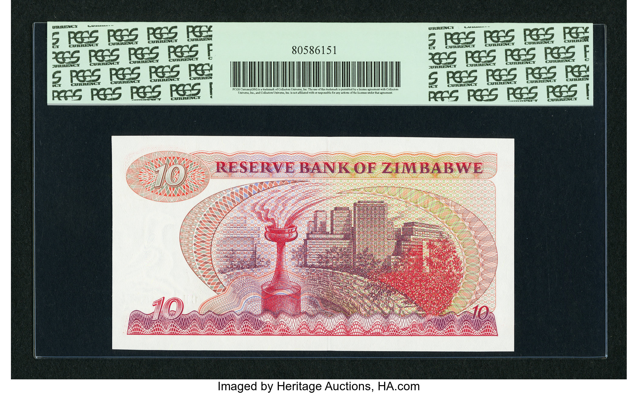 image for: Zimbabwe  10 dollars (B103ds)