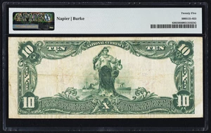 image for: Stevens Point, WI - $10 1902 Plain Back Fr. 630 The Citizens National Bank Ch. # (M)4912 PMG Very Fine 25....