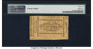 image for: New Jersey January 9, 1781 3s 9d PMG Choice Very Fine 35 Net....