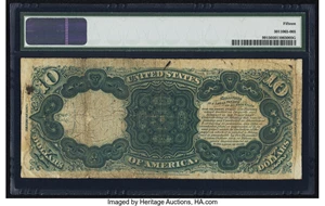 image for: Fr. 99 $10 1878 Legal Tender PMG Choice Fine 15....