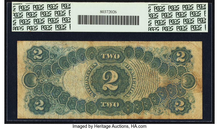 image for: Fr. 44 $2 1875 Legal Tender PCGS Fine 12....