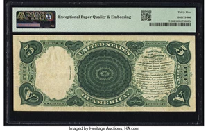 image for: Fr. 74 $5 1880 Legal Tender PMG Choice Very Fine 35 EPQ....