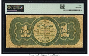 image for: Fr. 17a $1 1862 Legal Tender PMG Fine 12....