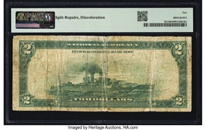 image for: Fr. 761 $2 1918 Federal Reserve Bank Note PMG Very Good 10....