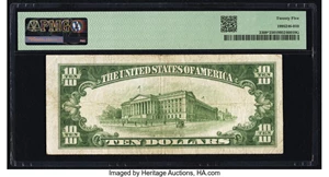 image for: Fr. 2309* $10 1934A North Africa Silver Certificate Star. PMG Very Fine 25....