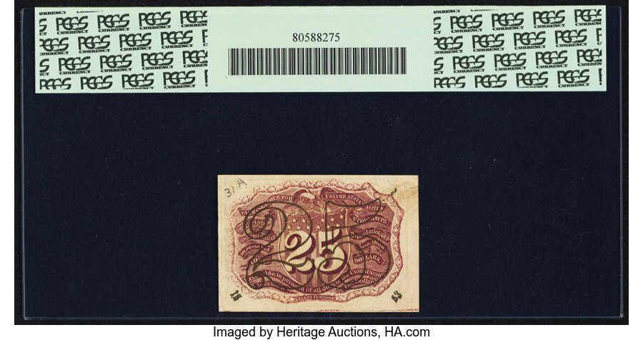 image for: Fr. 1288 25¢ Second Issue PCGS Choice New 63PPQ....