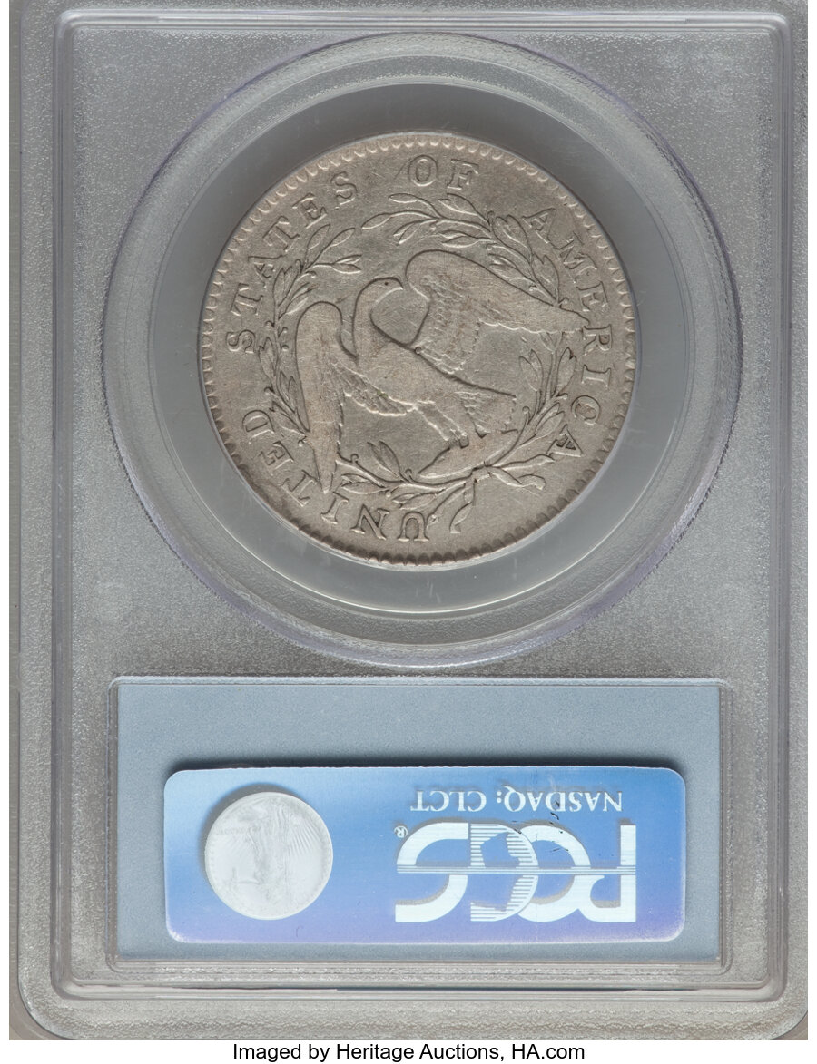 image for: 1795 50C 2 Leaves, O-104, T-24, Low R.4, Fine 12 PCGS. CDN: $1,800 Whsle. Bid for NGC/PCGS Fine 12. Mintage 299,680....