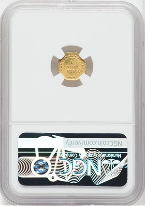 image for: 1853 $1 Liberty Octagonal Dollar, BG-514, High R.5, MS64 NGC. NGC Census: (2/1). PCGS Population: (9/2). MS64. ...