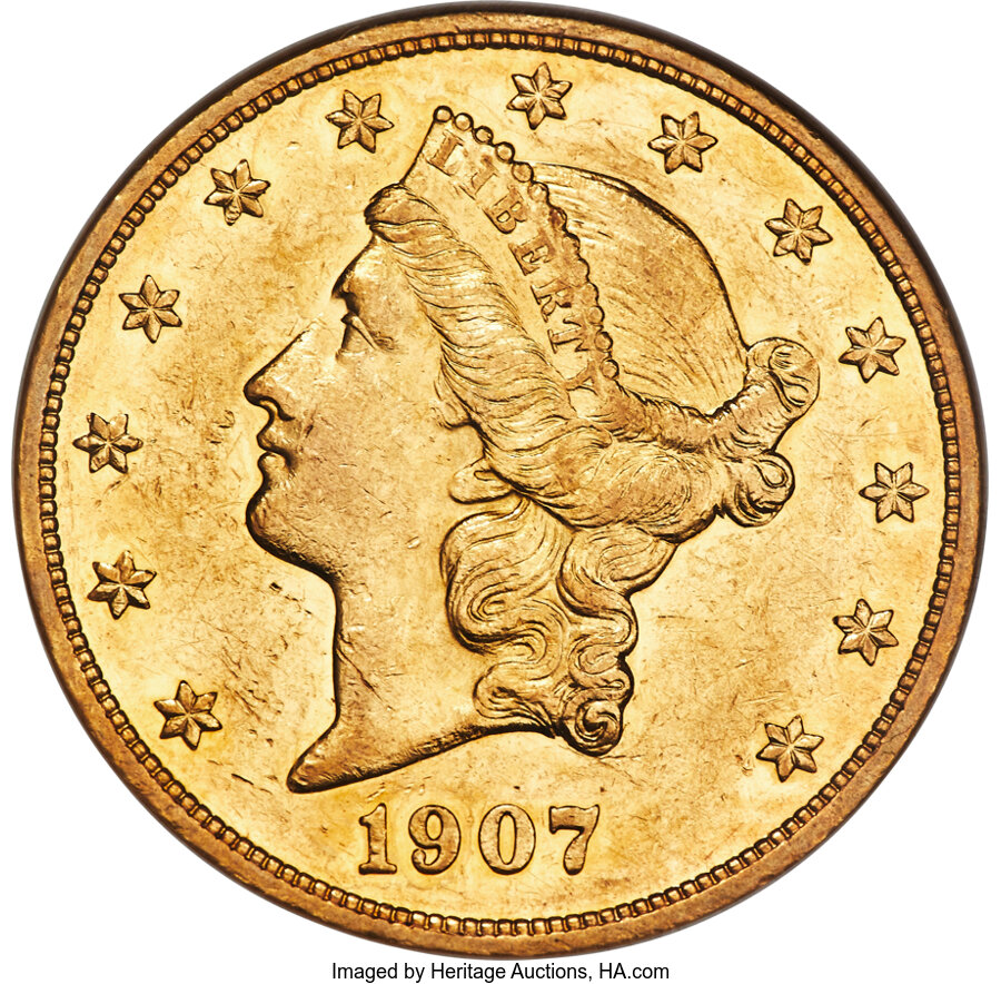 image for: 1907 $20 Liberty PR55 NGC. JD-1, R.5....