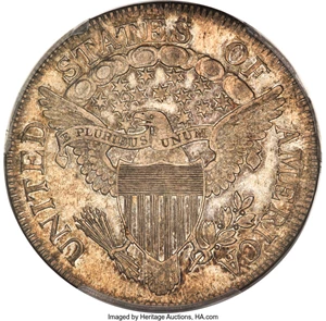 image for: 1806 50C Pointed 6, Stem, O-115a, T-17, R.1, AU58 PCGS....