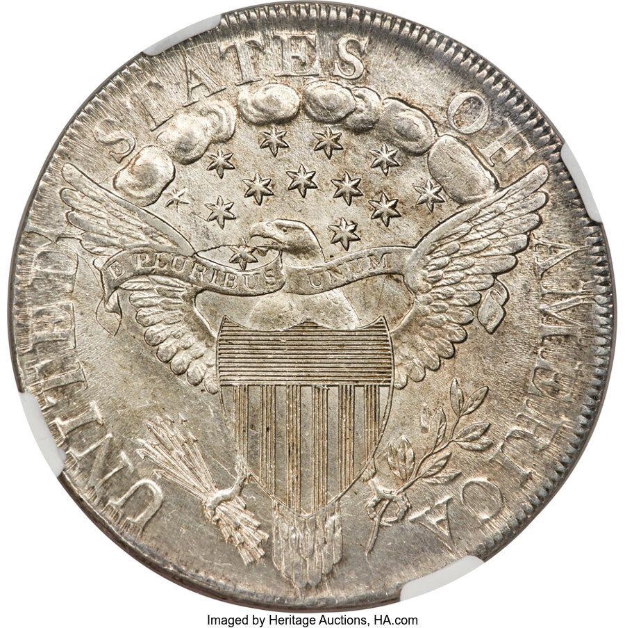 1799 $1  7x6 Stars, B-11, BB-161 MS61 thumbnail 2