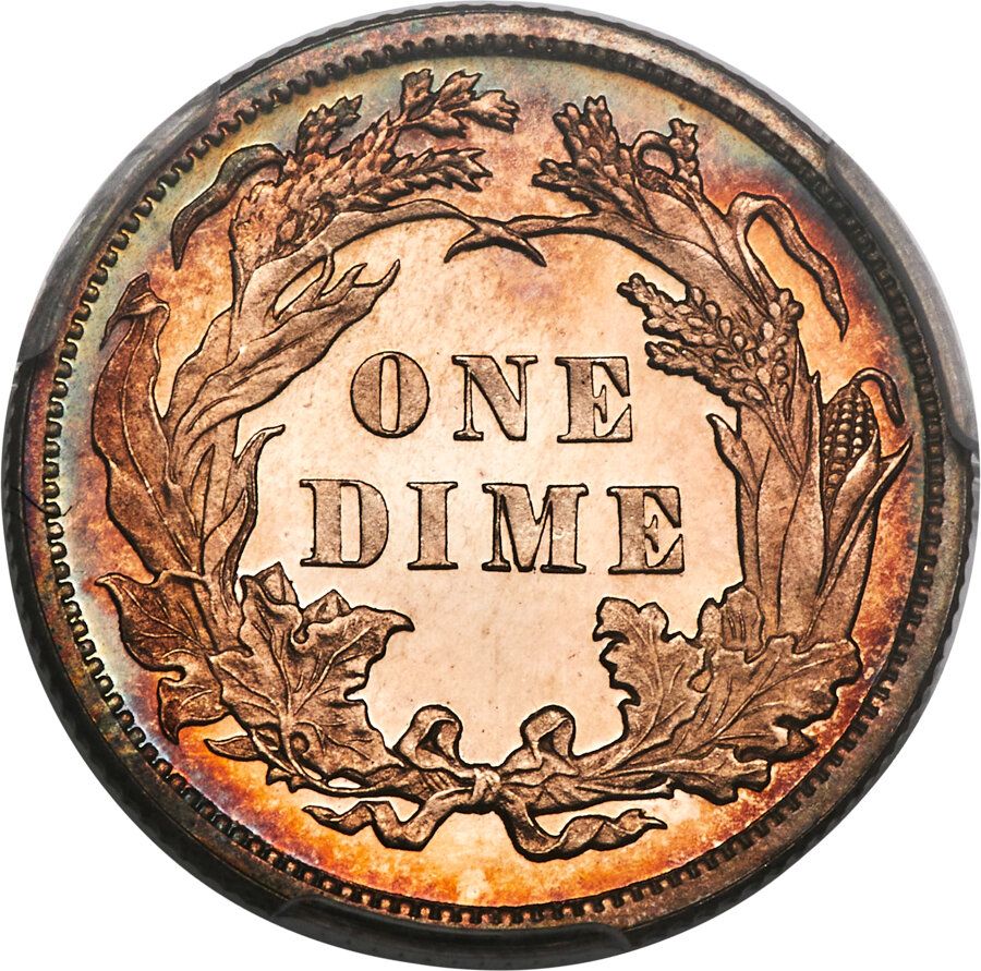 image for: 1891 10C PR66+ Deep Cameo PCGS. CAC. F-101, R.3....