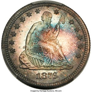image for: 1876-CC 25C MS67 PCGS. CAC....