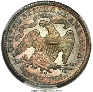 image for: 1876-CC 25C MS67 PCGS. CAC....