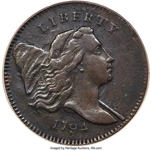image for: 1794 1/2 C Normal Head, Small Edge Letters, C-4a, B-6b, R.3, VF35 PCGS....