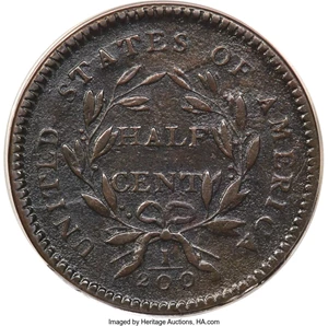 image for: 1794 1/2 C Normal Head, Small Edge Letters, C-4a, B-6b, R.3, VF35 PCGS....