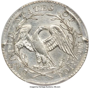image for: 1795 H10C V-4, LM-10, R.3, AU58 PCGS....